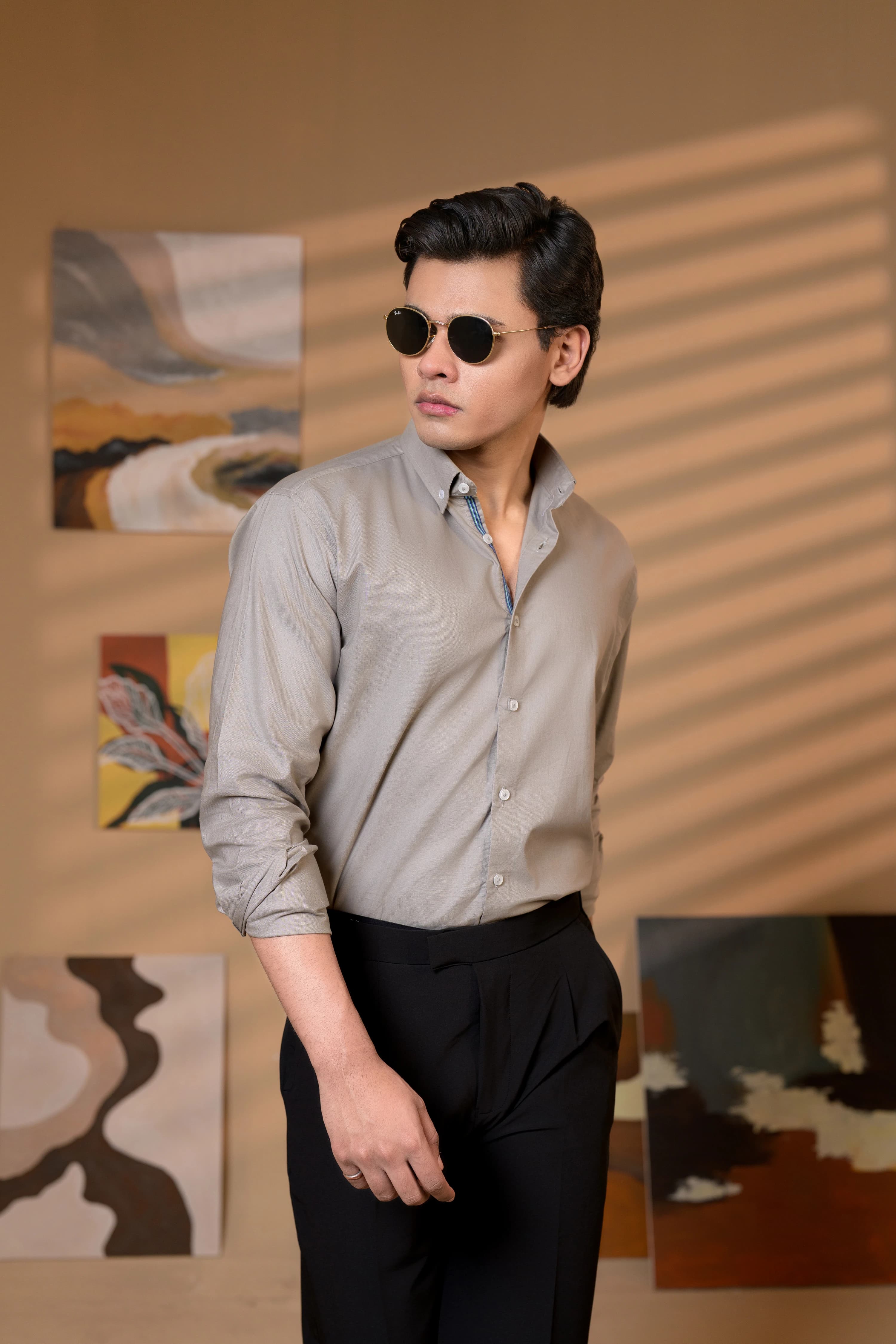 Gray | Semi Formal Oxford Shirt