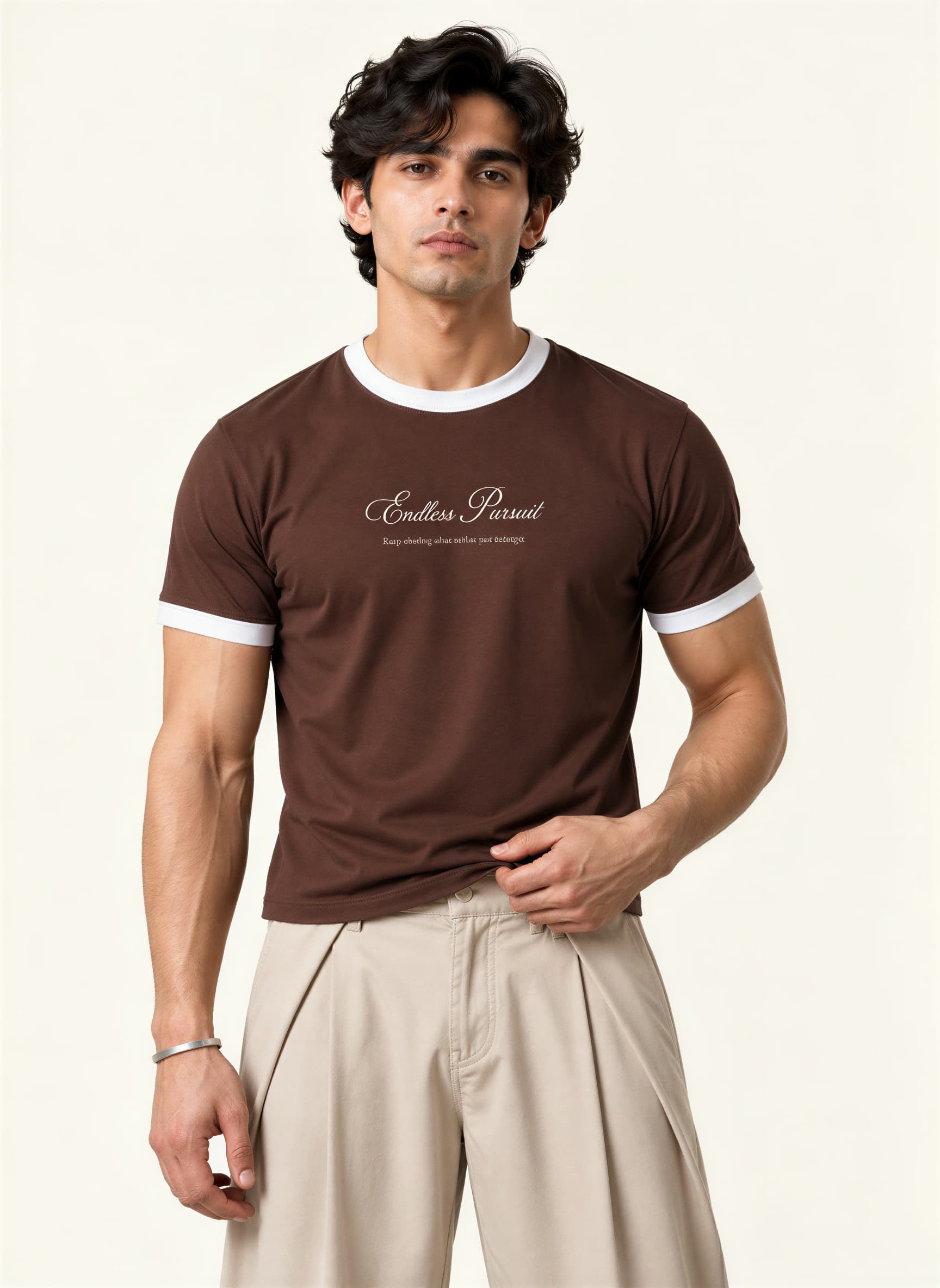Ringer tee- coffee | Endless pursuit thumbnail 4