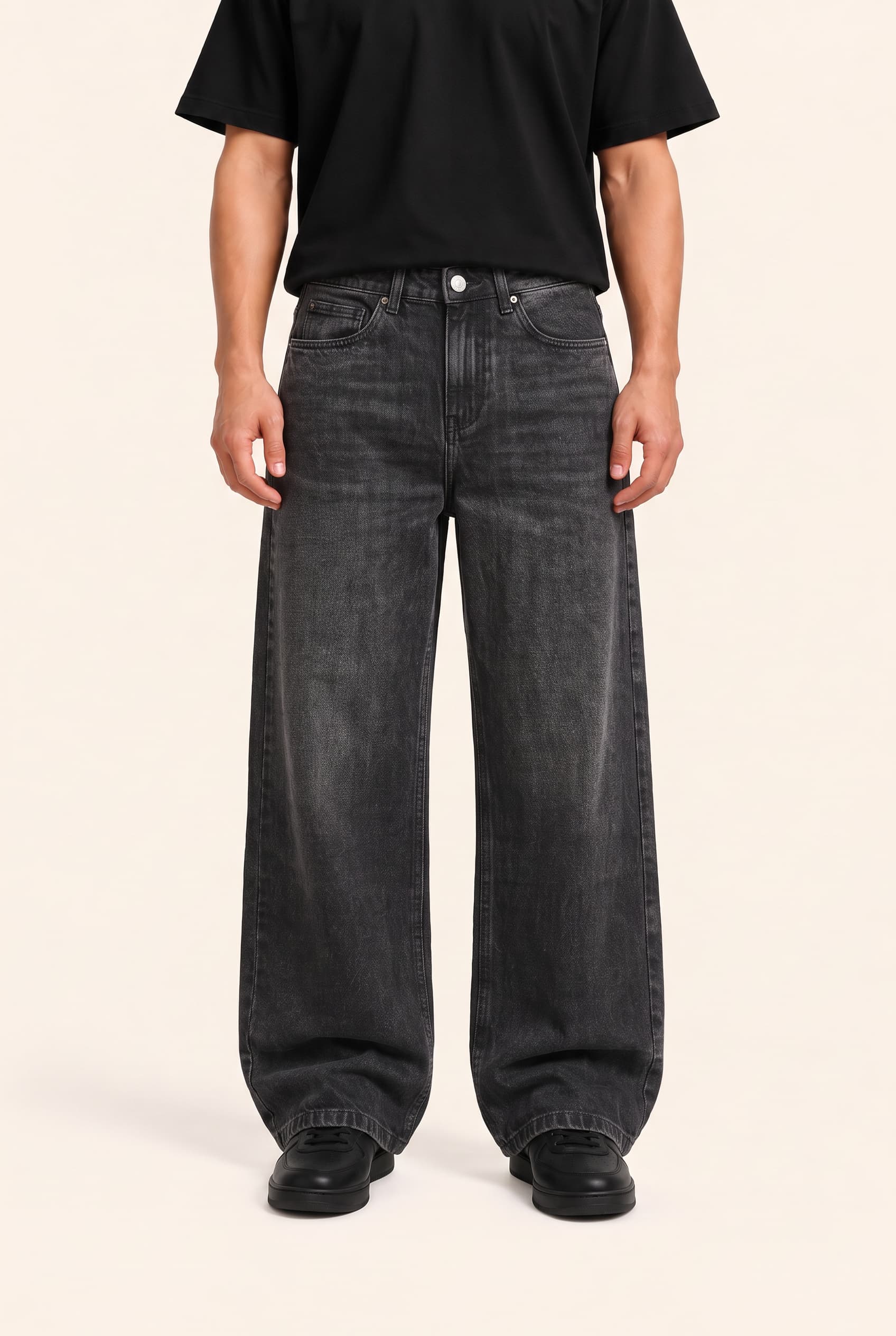 Deep Gray Baggy Jeans thumbnail 1
