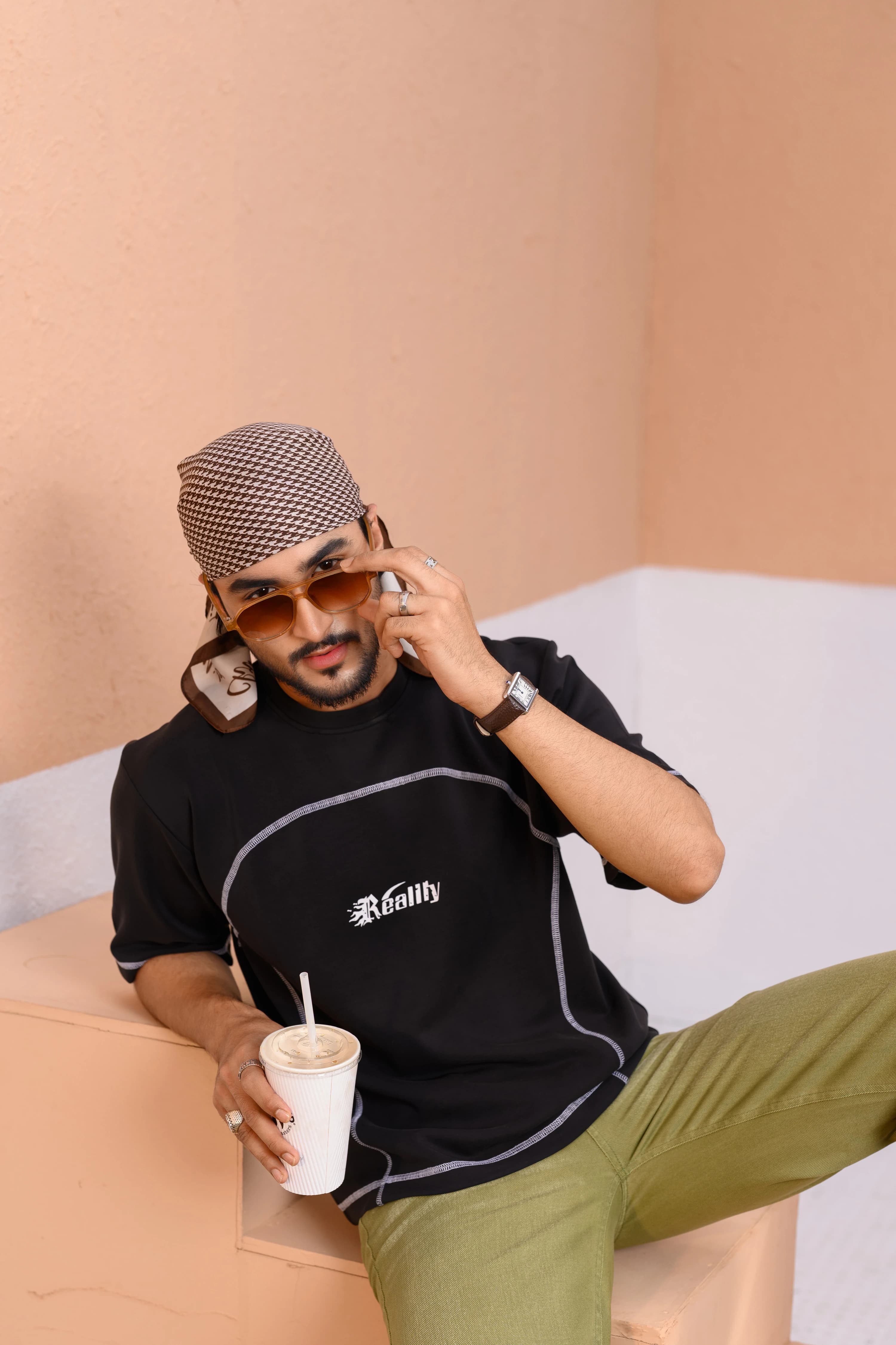 Boxy Cropped Tee | Black thumbnail 1