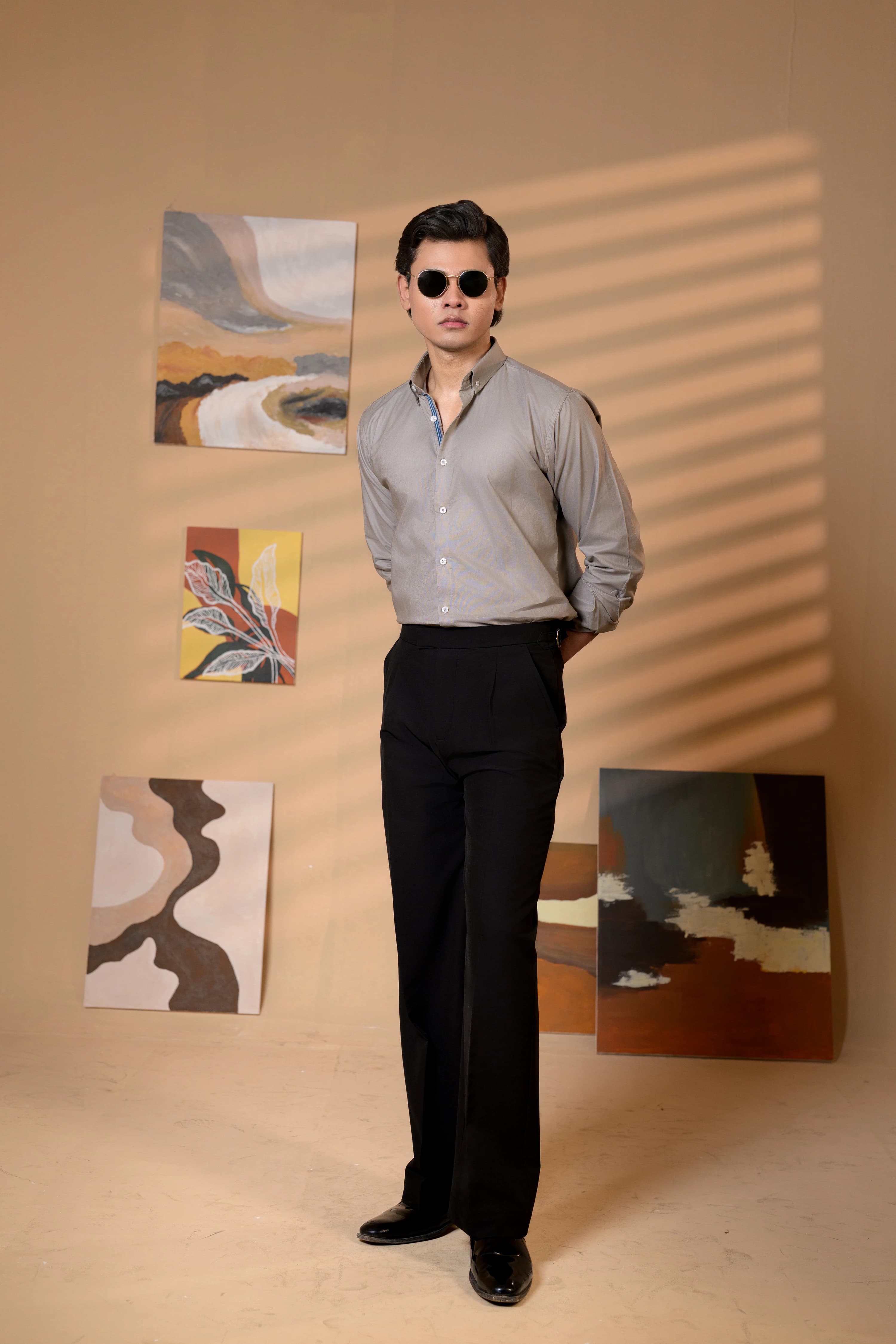 Gray | Semi Formal Oxford Shirt thumbnail 3