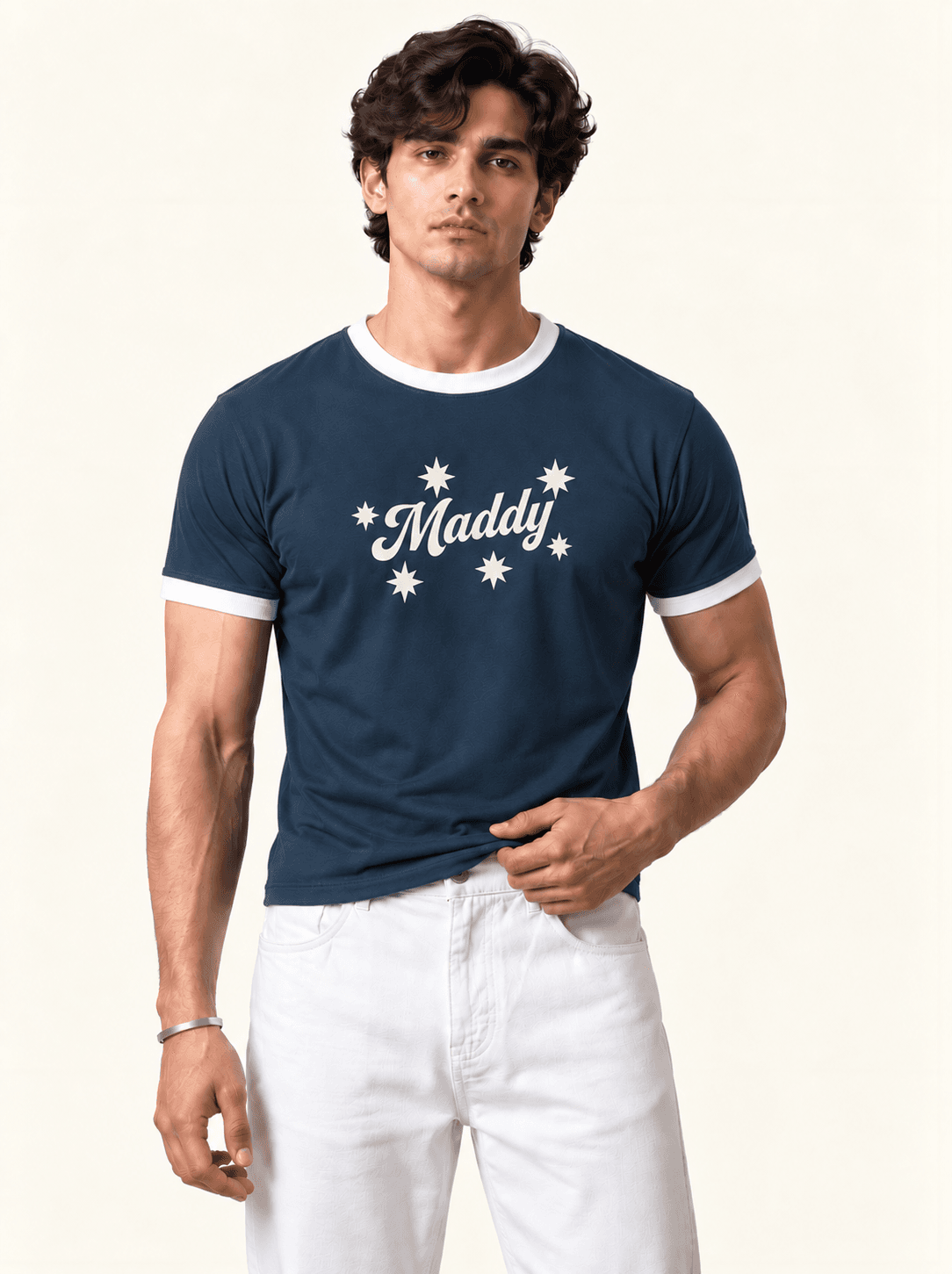 Ringer tee - Navy | Maddy thumbnail 4