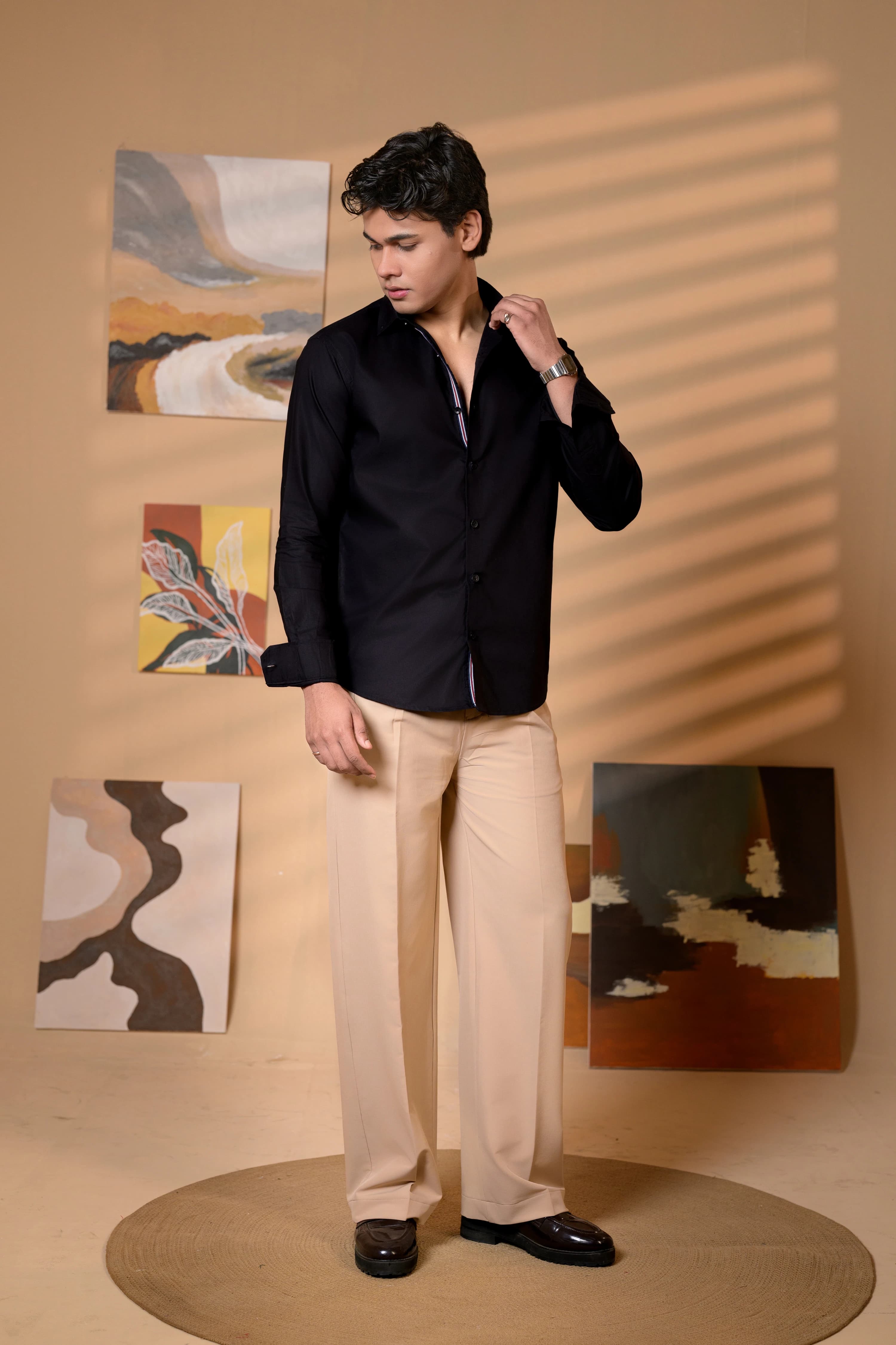 Black | Semi Formal Oxford Shirt thumbnail 3