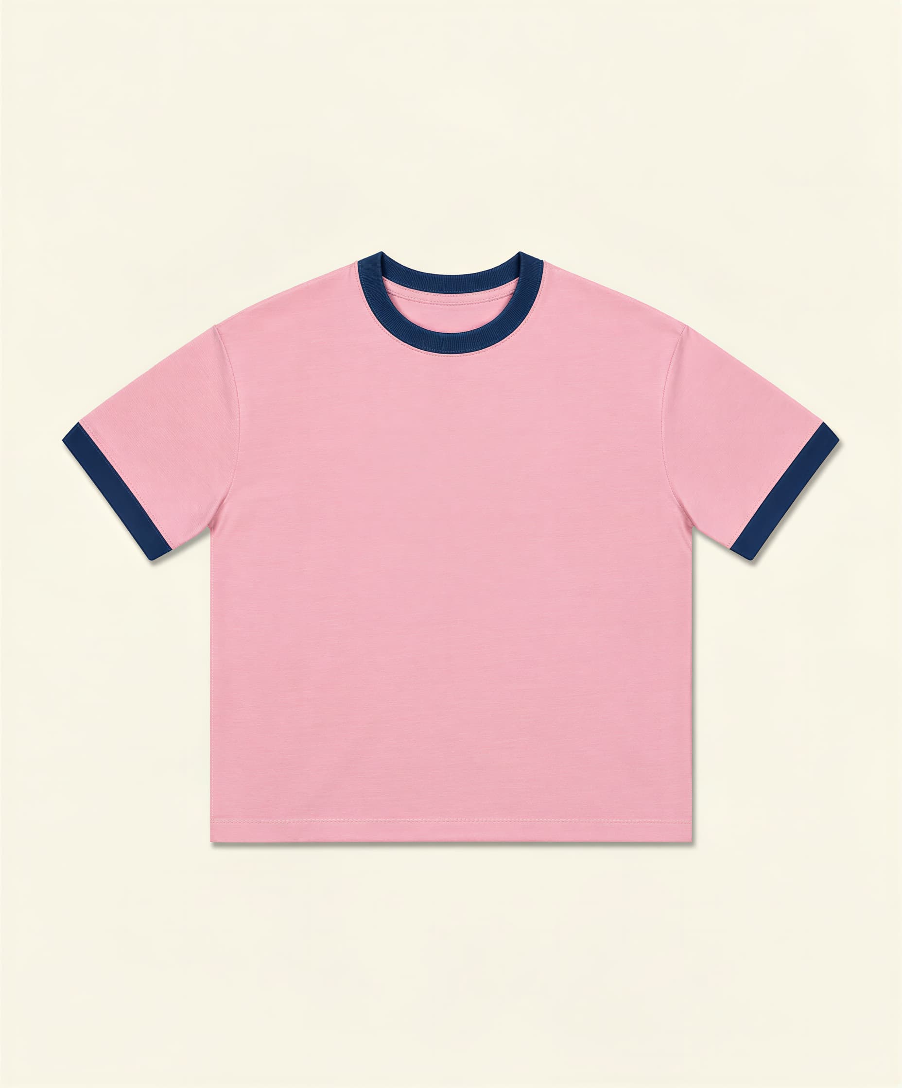 Crop ringer tee - Light Pink thumbnail 1