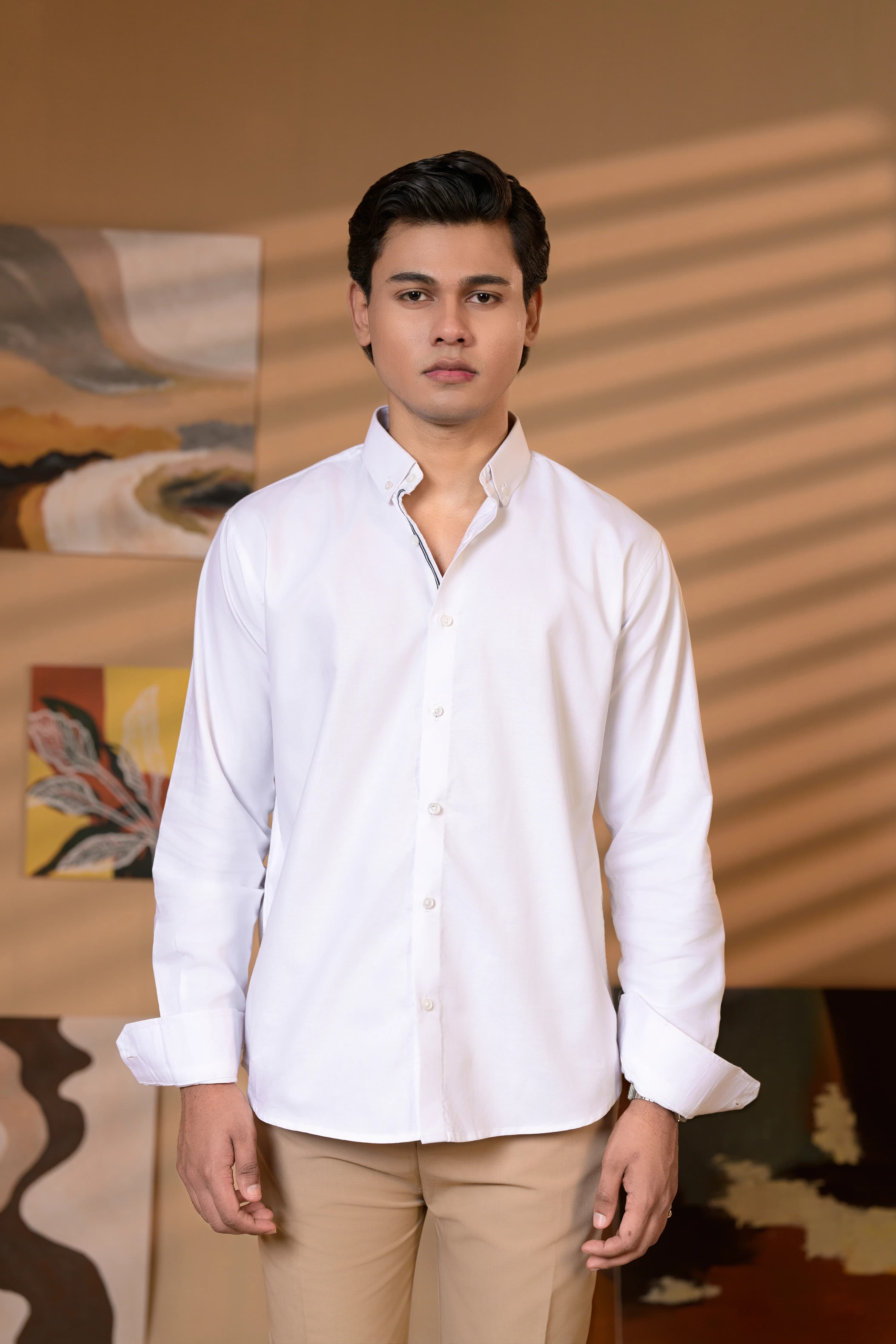 White | Semi Formal Oxford Shirt