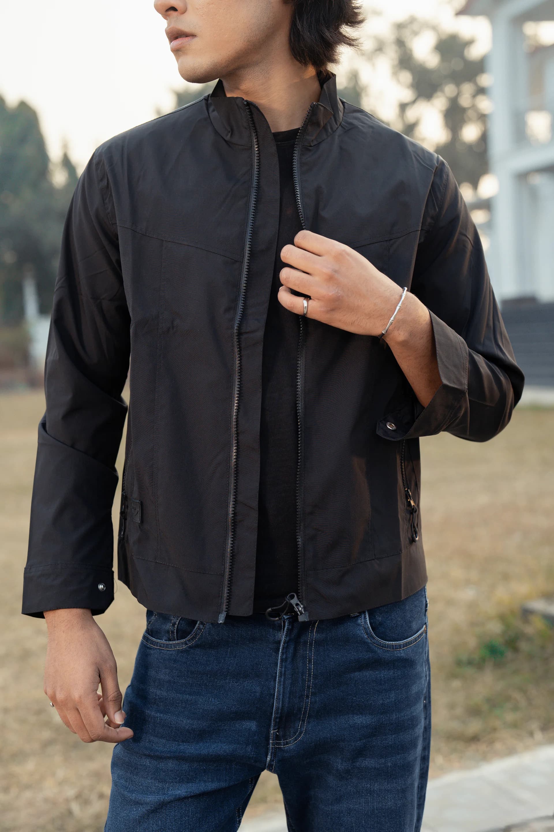 Windbreaker Jacket - Black thumbnail 1