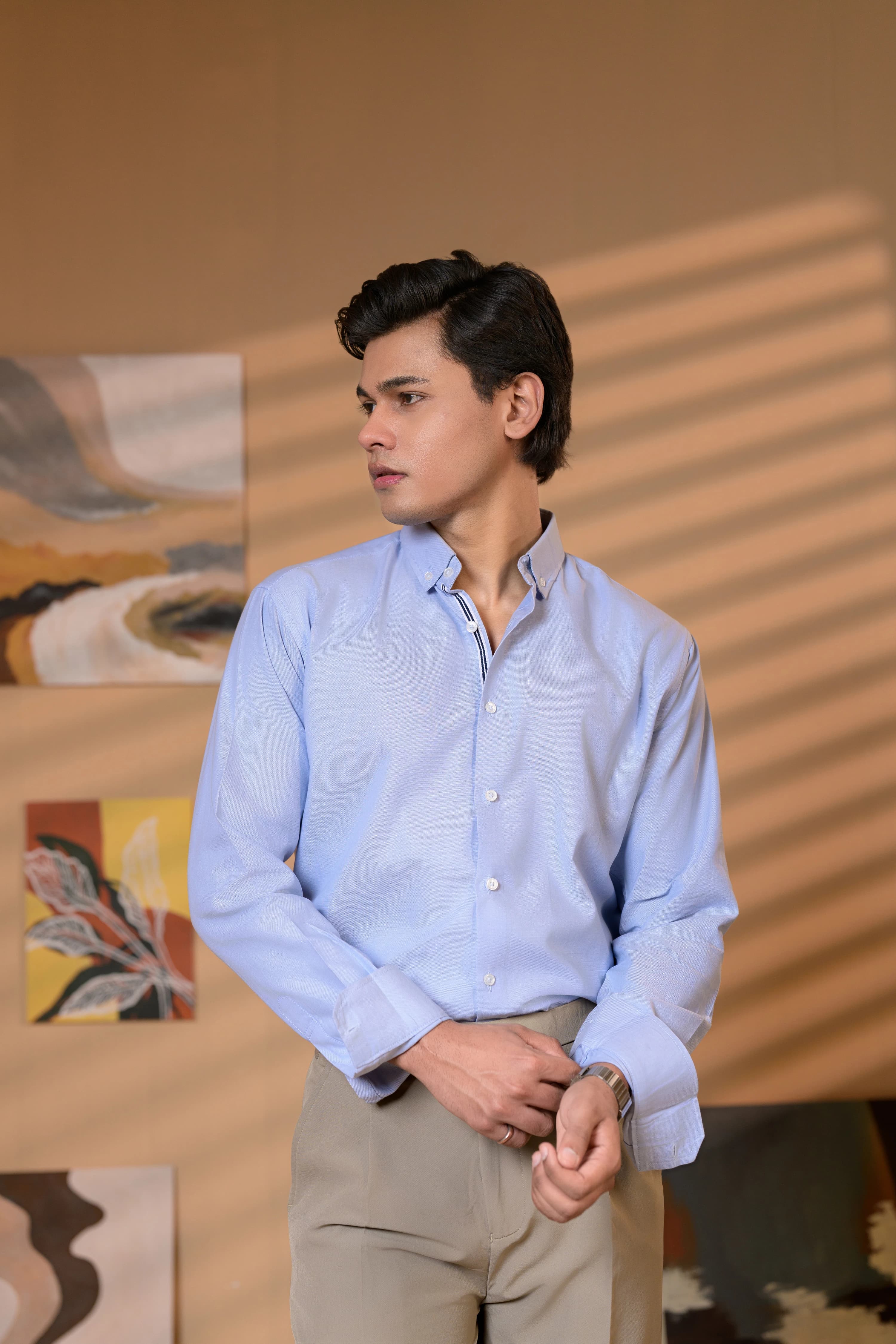 Sky | Semi Formal Oxford Shirt