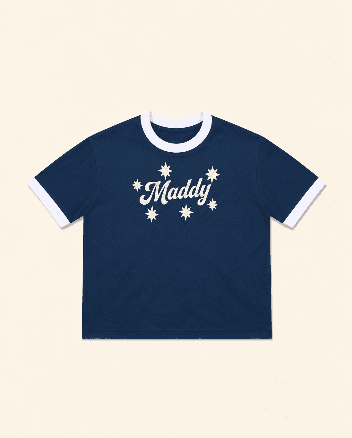 Ringer tee - Navy | Maddy thumbnail 1