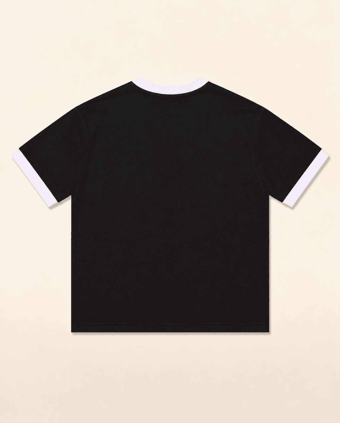 Crop ringer tee - Black thumbnail 2
