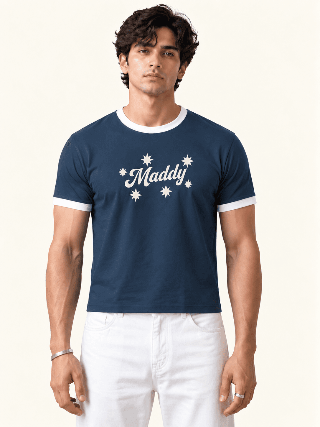 Ringer tee - Navy | Maddy thumbnail 2