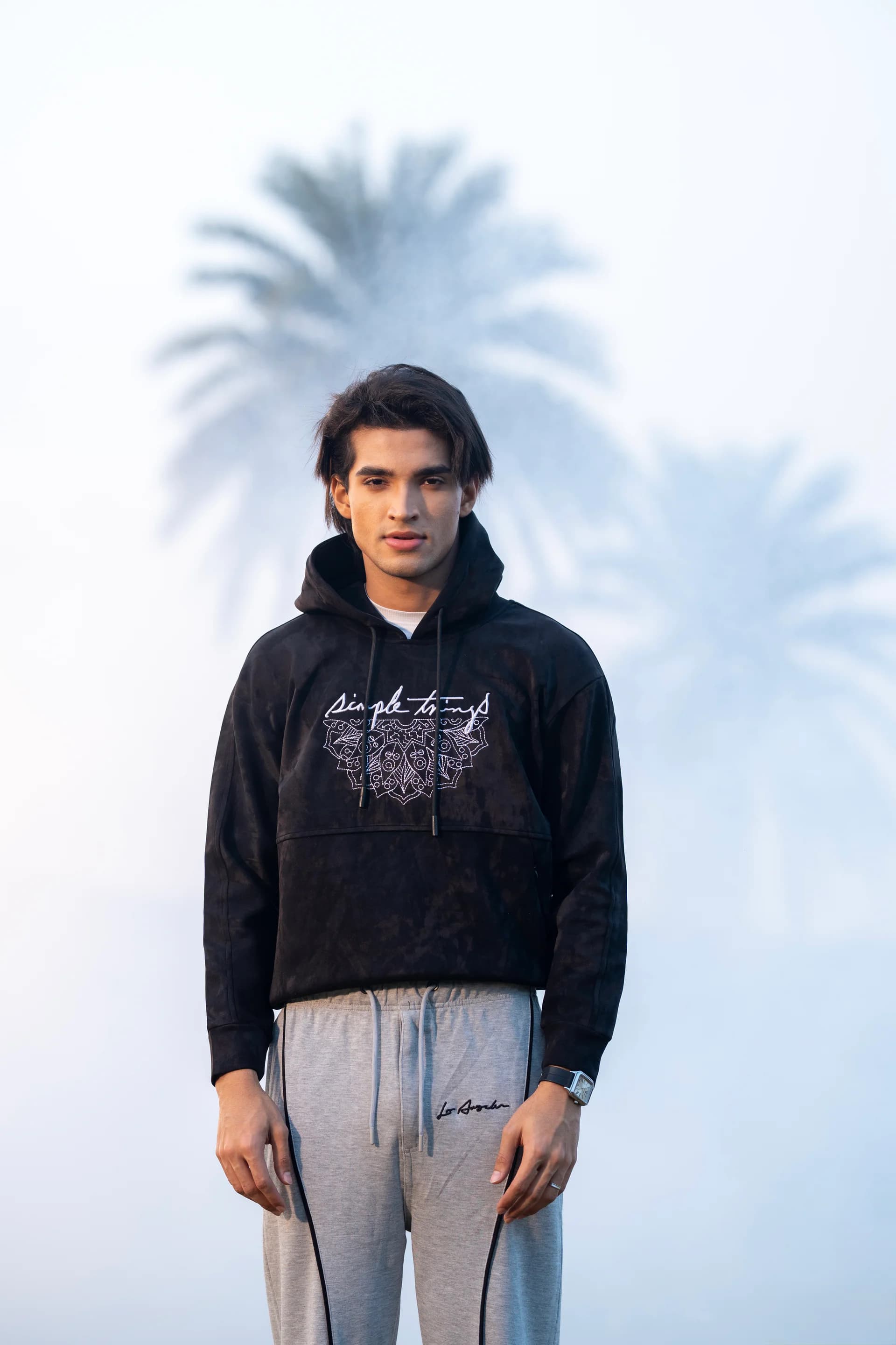Suede Velvet Hoodie thumbnail 1