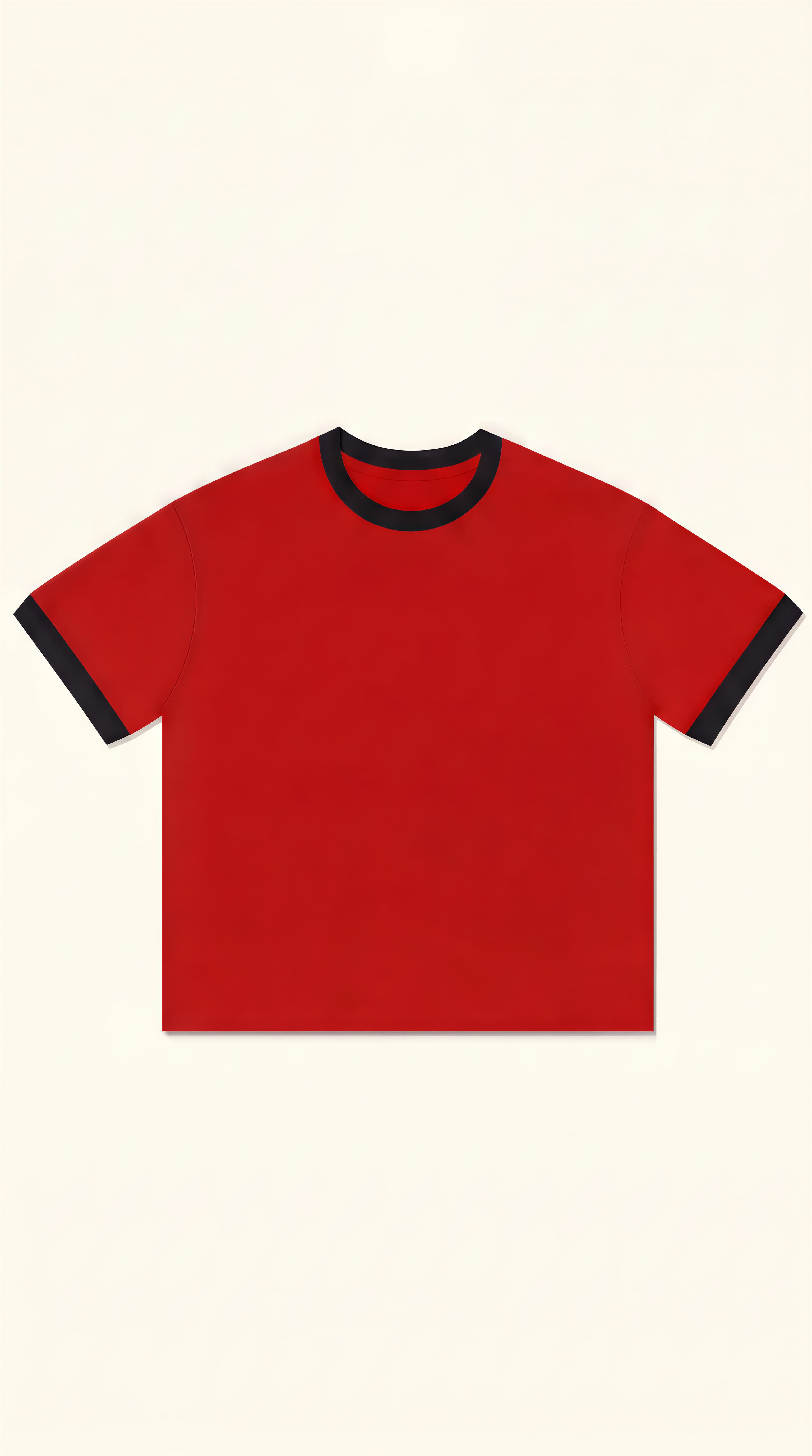 Crop ringer tee - Red thumbnail 1