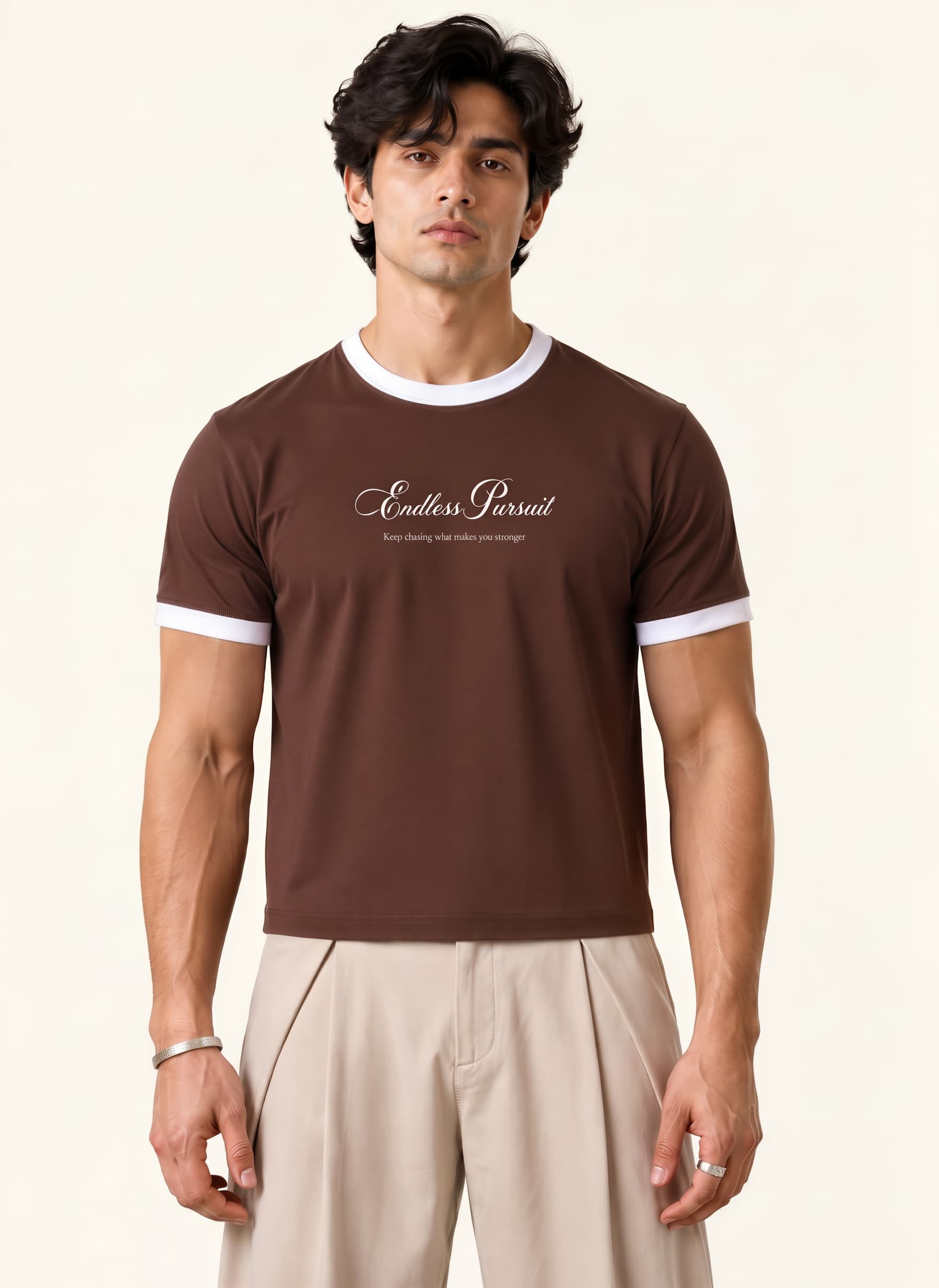 Ringer tee- coffee | Endless pursuit thumbnail 2