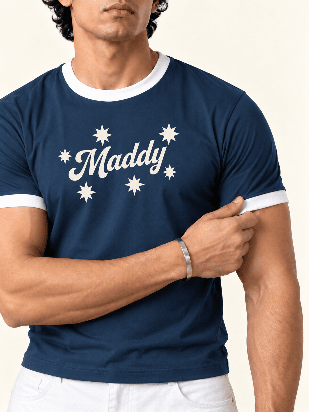 Ringer tee - Navy | Maddy thumbnail 3