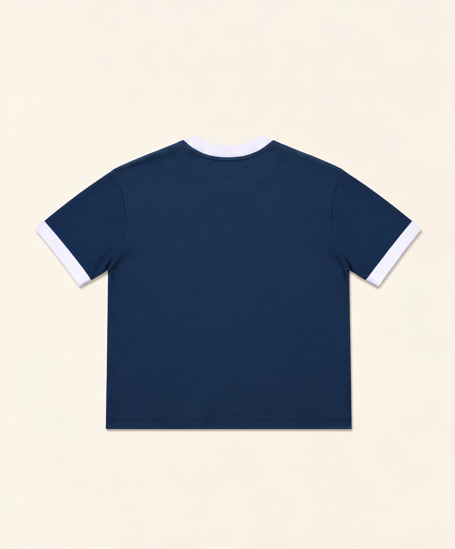 Crop ringer tee - Navy thumbnail 2