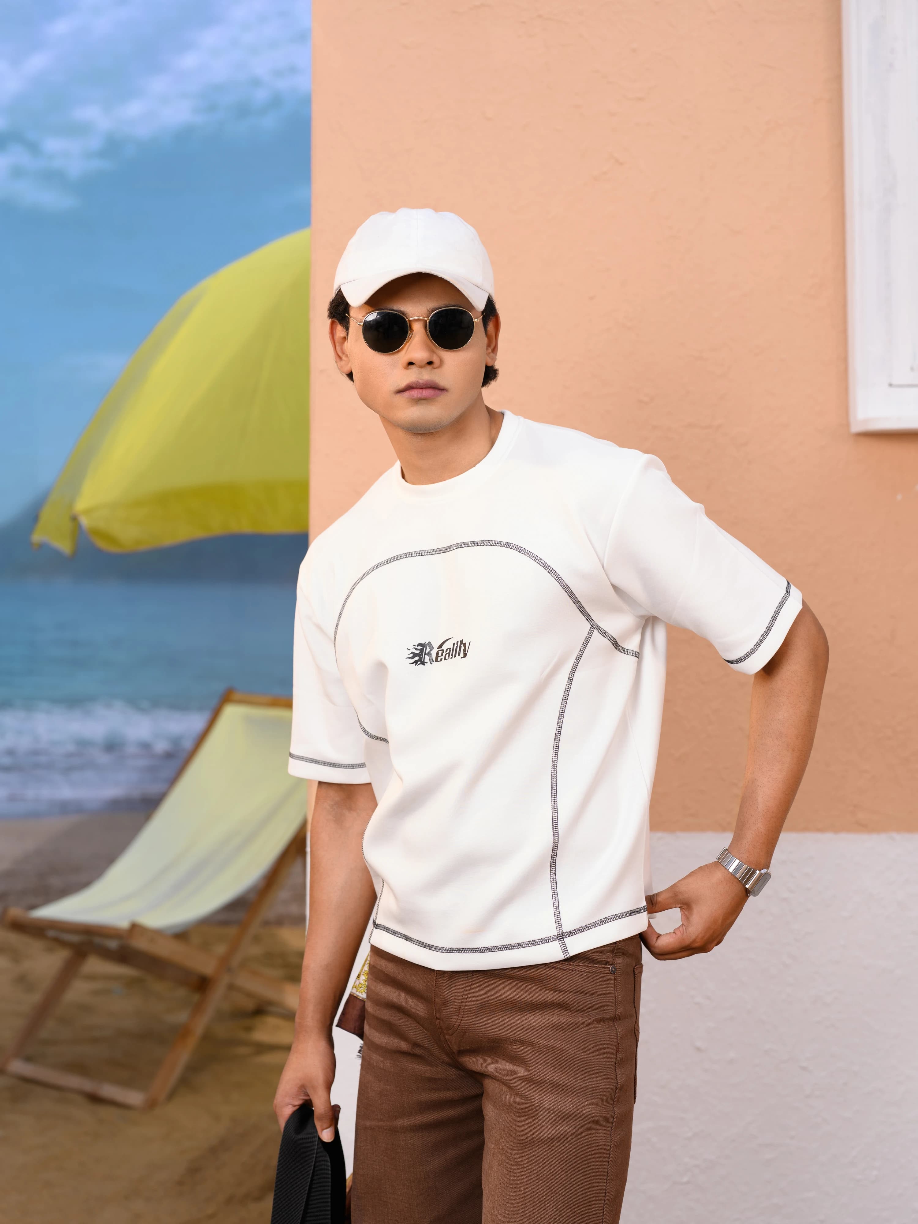 Boxy Cropped Tee | White thumbnail 2