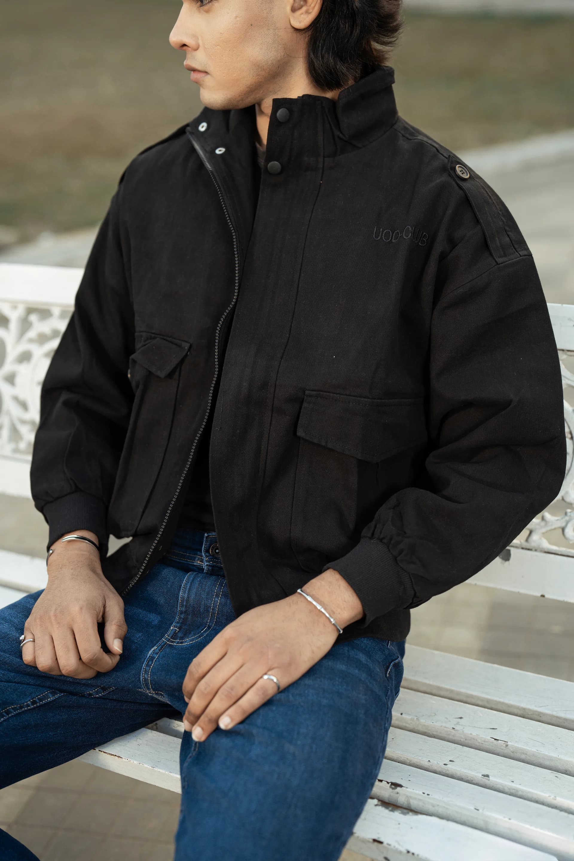 Double Pocket Jacket - Black thumbnail 1