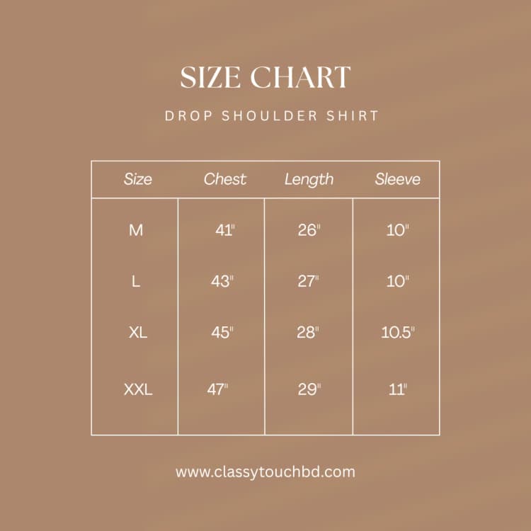 Stripe Boxy Shirt | Mint Size Chart
