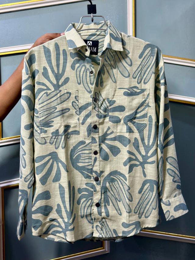 Down Shoulder Full Sleeve Casual Shirt