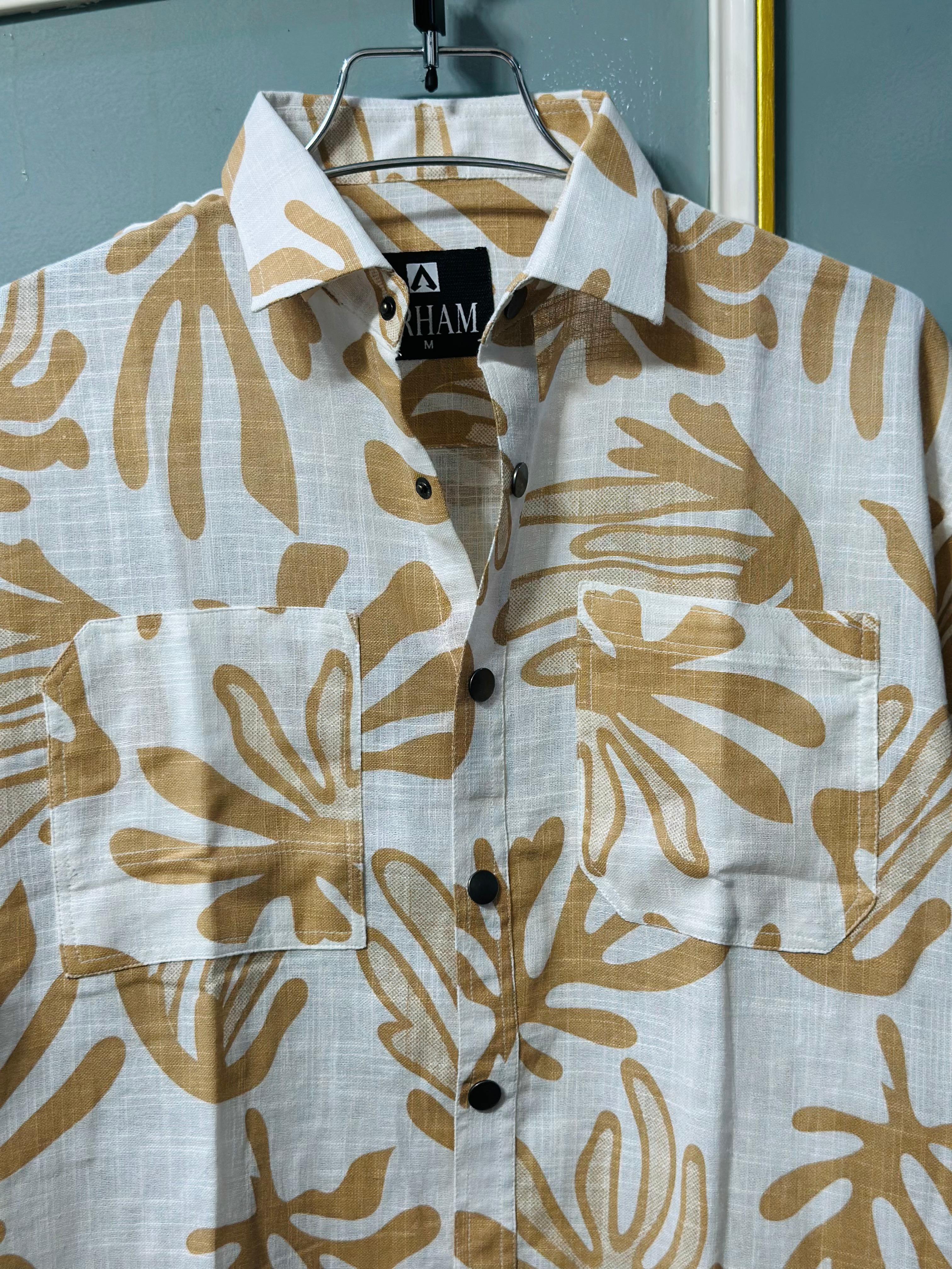 Down Shoulder Full Sleeve Casual Shirt