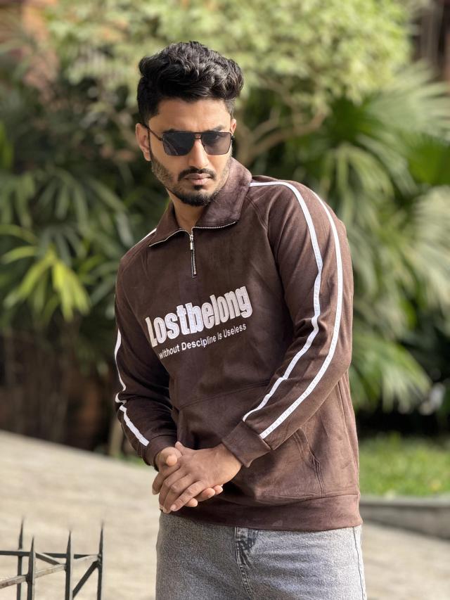 Zipper Pocket Sweatshirt
