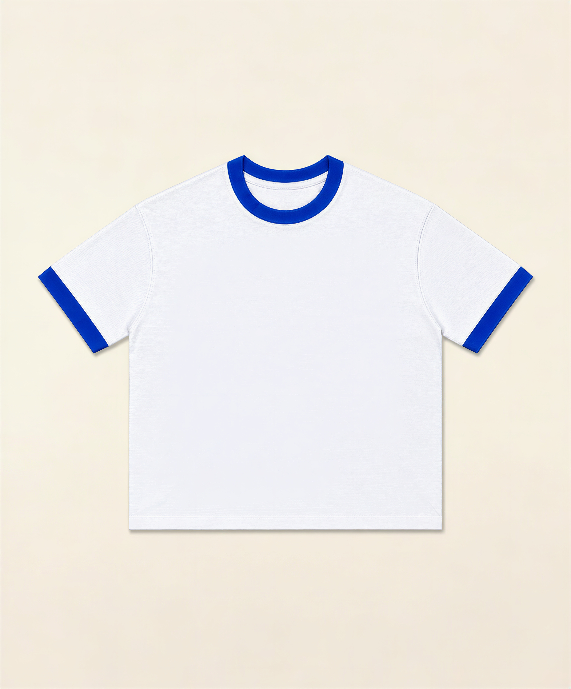 Crop ringer tee - White